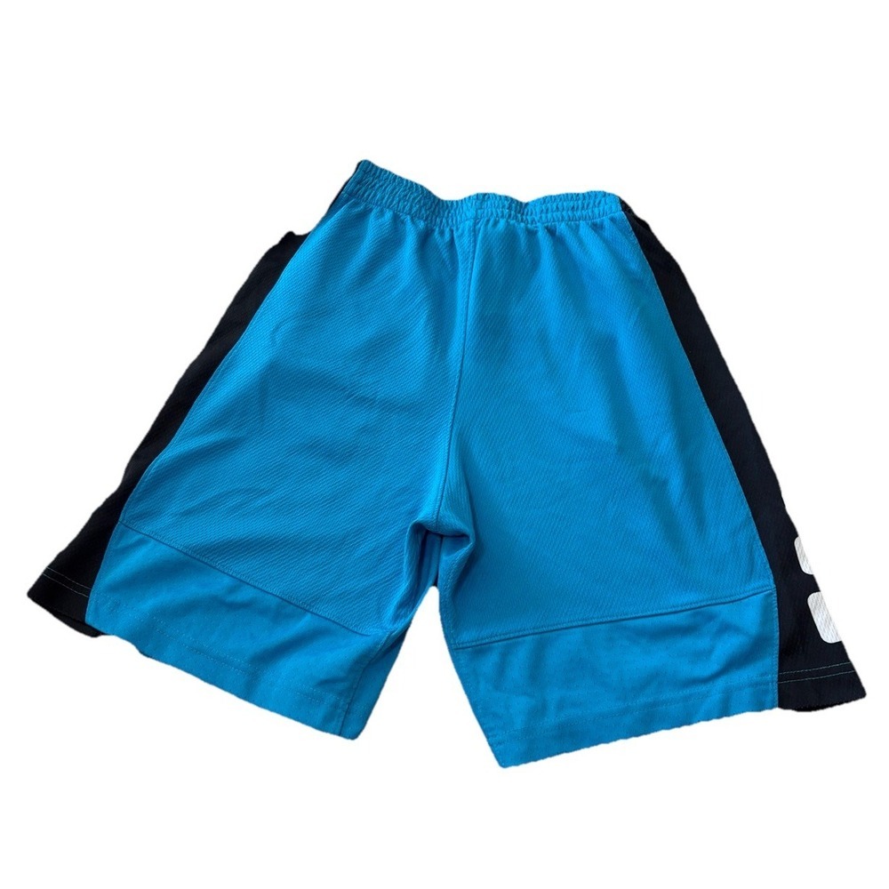 Nike Elite Kids Basketball Shorts Blue Black White Mesh Athletic Size S - Picture 2 of 6